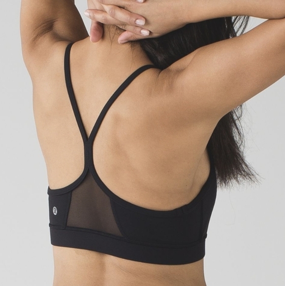 LULULEMON flow Y bra IV white die dye washed size 4 - Picture 6 of 11